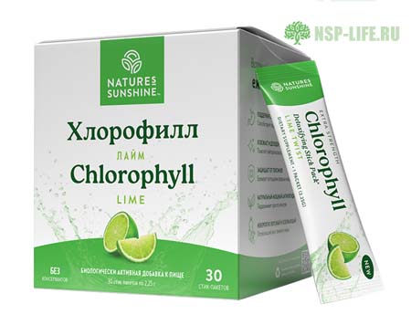 Хлорофилл Лайм сухой порошок в пакетиках. Инструкция. Состав. Отзывы. Как применять. Где купить в Москве, СПБ - Цена в аптеке НСП